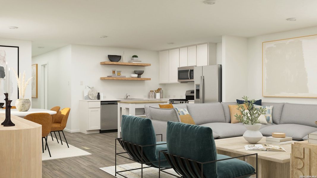 Furnished interior view inside a new home in Brookmill, San Antonio (Image 15).