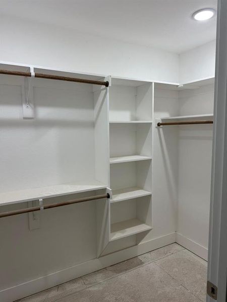 View of spacious closet