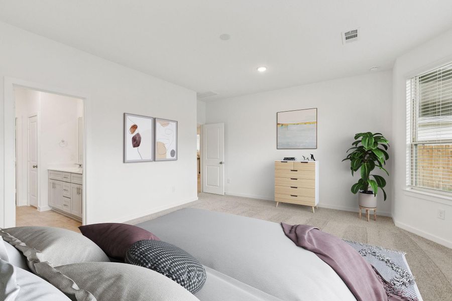 Furnished interior view inside a new home in Mavera, Conroe (Image 16).
