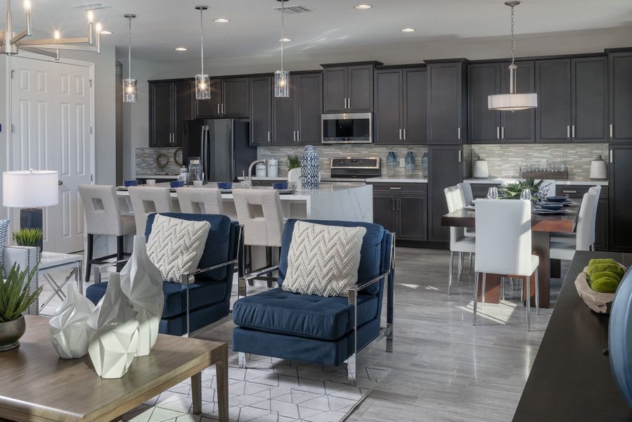 Family Room to Kitchen - Osceola by Landsea Homes