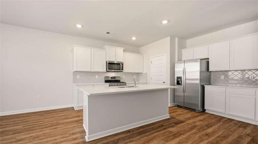 Furnished interior view inside a new home in Brooks Station, Dacula (Image 10). Furnished interior view inside a new home in Brooks Station, Dacula (Image 10).