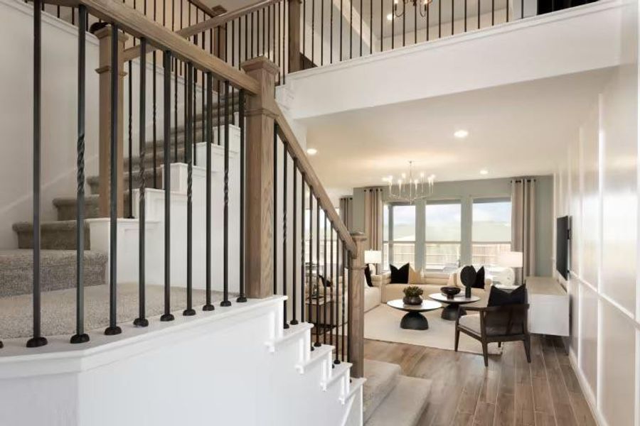 Photo of Pulte model home with same floor plan, not of actual home listed. Photo of Pulte model home with same floor plan, not of actual home listed.