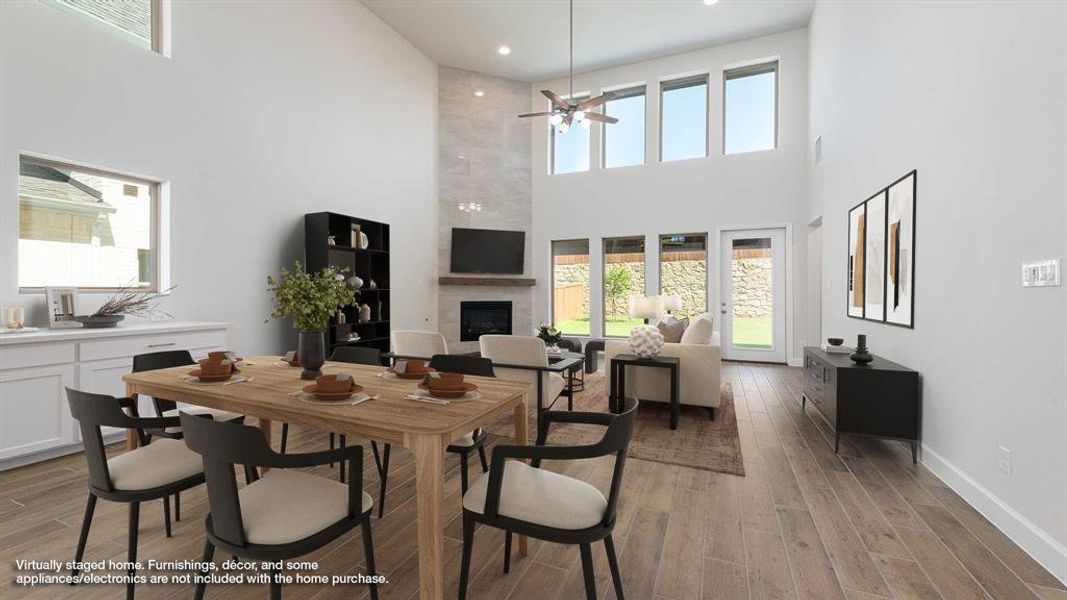 Furnished interior view inside a new home in The Heights At Uptown Celina 50', Celina (Image 14). Furnished interior view inside a new home in The Heights At Uptown Celina 50', Celina (Image 14).