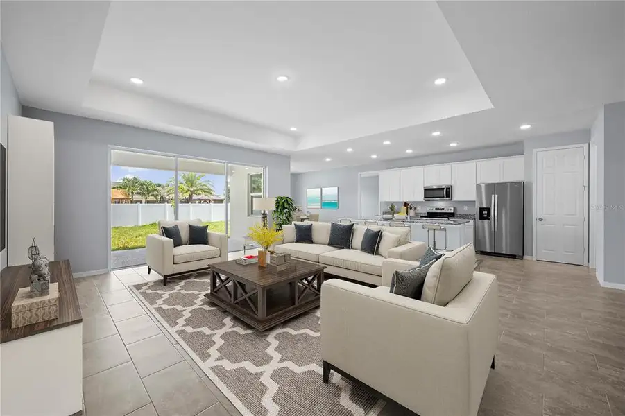 Furnished interior view inside a new home in , Port Charlotte (Image 2). Furnished interior view inside a new home in , Port Charlotte (Image 2).