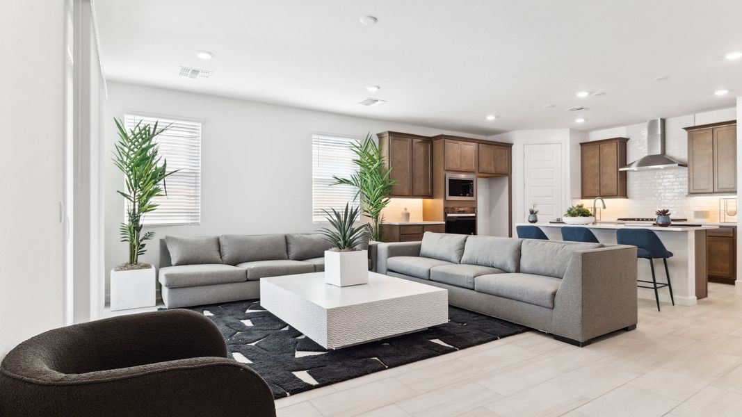 Furnished interior view inside a new home in Desert Moon Estates, Buckeye (Image 11).