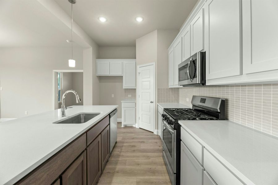 Representative furnished interior of a home built from the Bluebonnet by Kindred Homes in Dominion Park, Waxahachie (Image 7).
