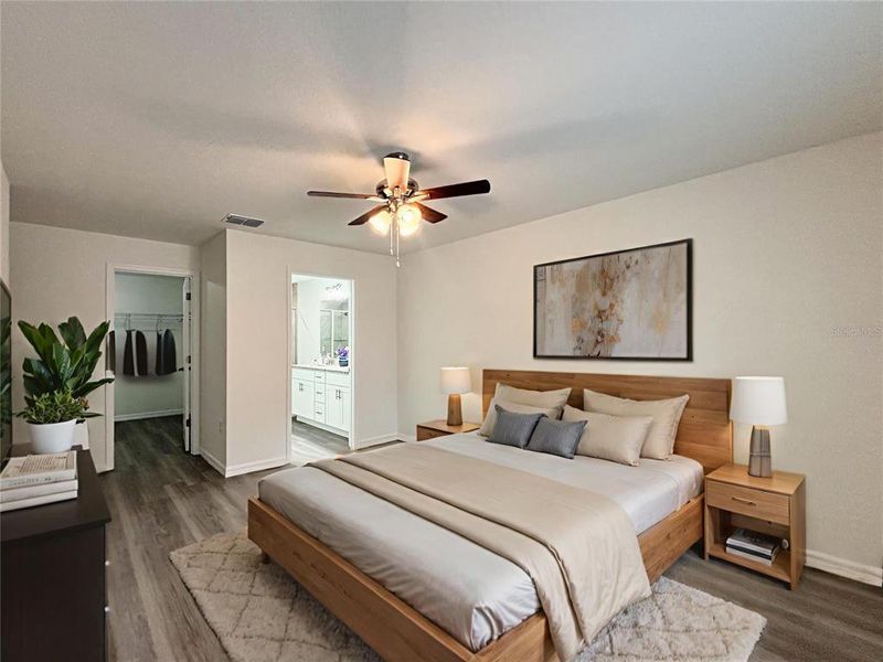 Furnished interior view inside a new home in , Dunnellon (Image 41).