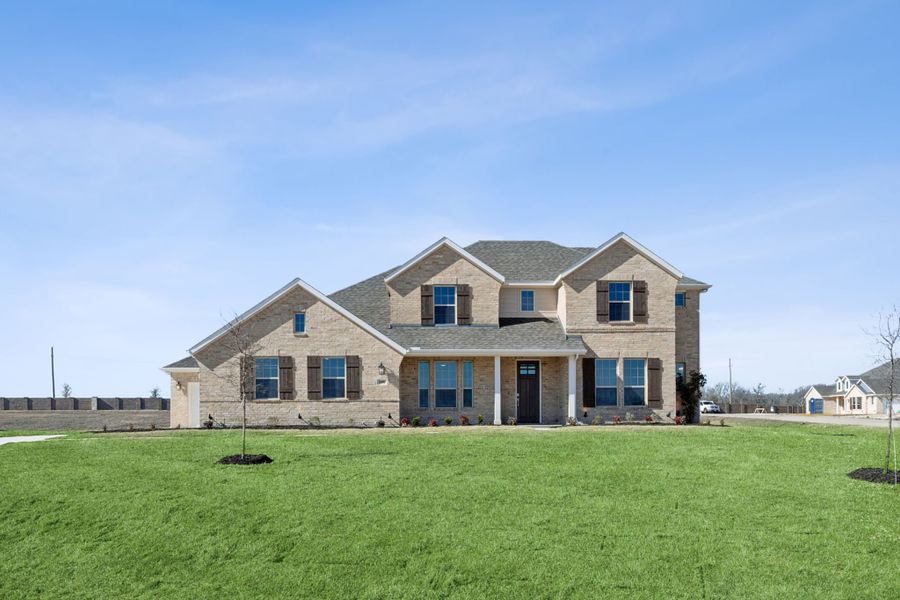 Representative exterior photo of a completed home built from the Emerson by Centre Living Homes in Lakeway Estates, Waxahachie, TX (Image 26).