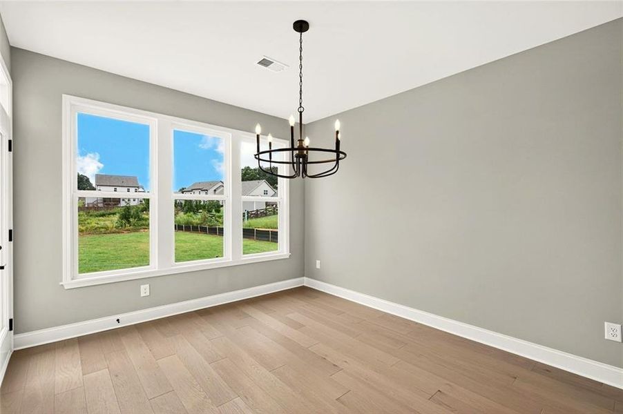 Spacious, unfurnished interior of a new home in Hidden Fields, Hoschton (Image 28). Spacious, unfurnished interior of a new home in Hidden Fields, Hoschton (Image 28).