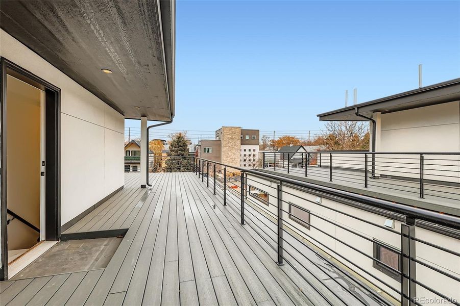 Exterior details and patio area of a home in , Denver (Image 2).