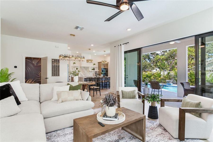 Furnished interior view inside a new home in , Gulfport (Image 15).