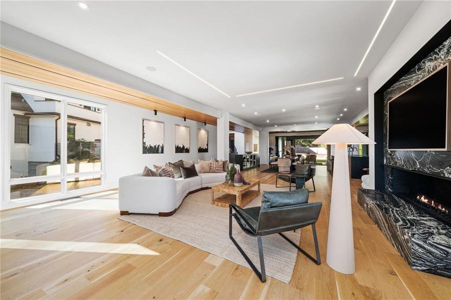 Furnished interior view inside a new home in , Atlanta (Image 14).