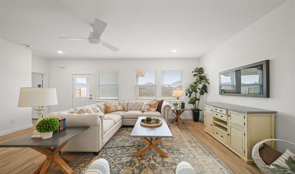 Open great room (*Photo not of actual home and used for illustration purposes only.)