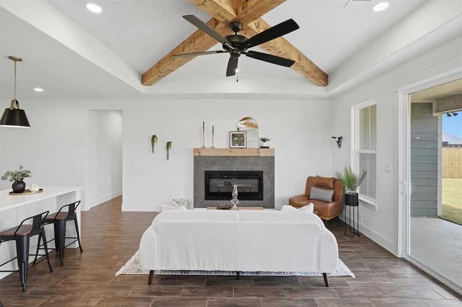 Furnished interior view inside a new home in , Tolar (Image 14).