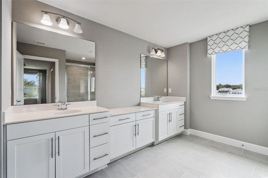 Furnished interior view inside a new home in Bella Terra, Clermont (Image 6). Furnished interior view inside a new home in Bella Terra, Clermont (Image 6).