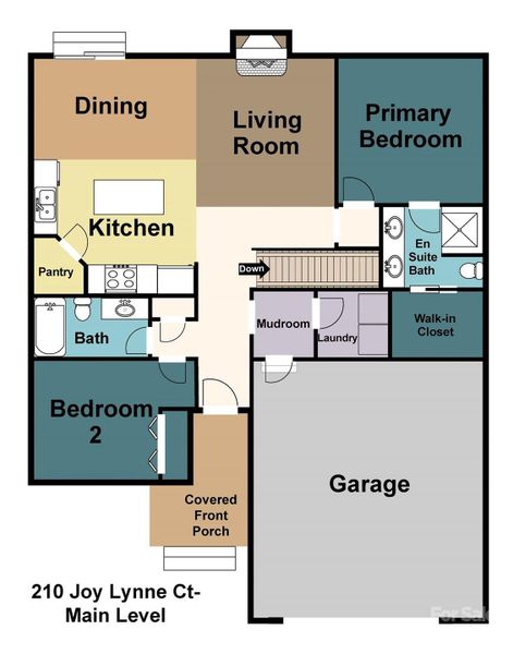 2D floor plan layout of this home in , Jonesville, NC (Image 3). 2D floor plan layout of this home in , Jonesville, NC (Image 3).