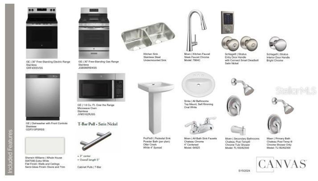 Sample of building materials used in homes in The Towns at Skye Ranch, Sarasota (Image 22).