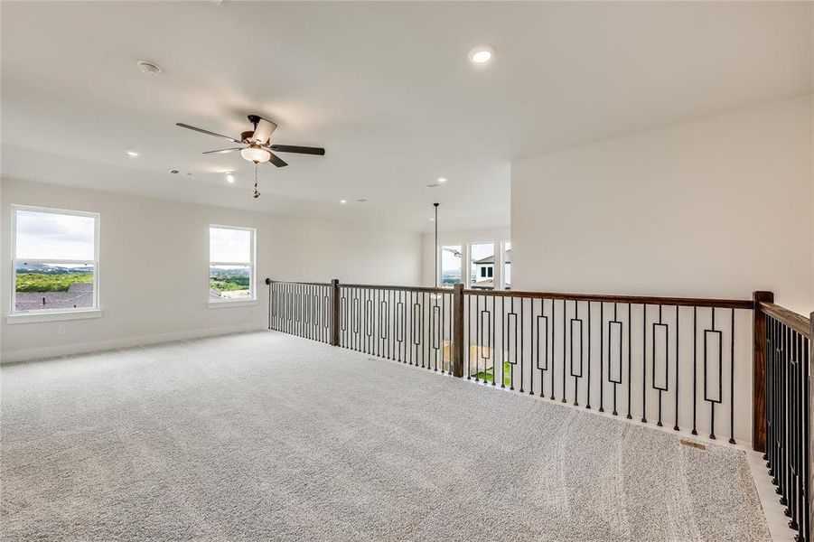 You are able to really see the beautiful railing and the LAKE TRAVIS views from this angle!