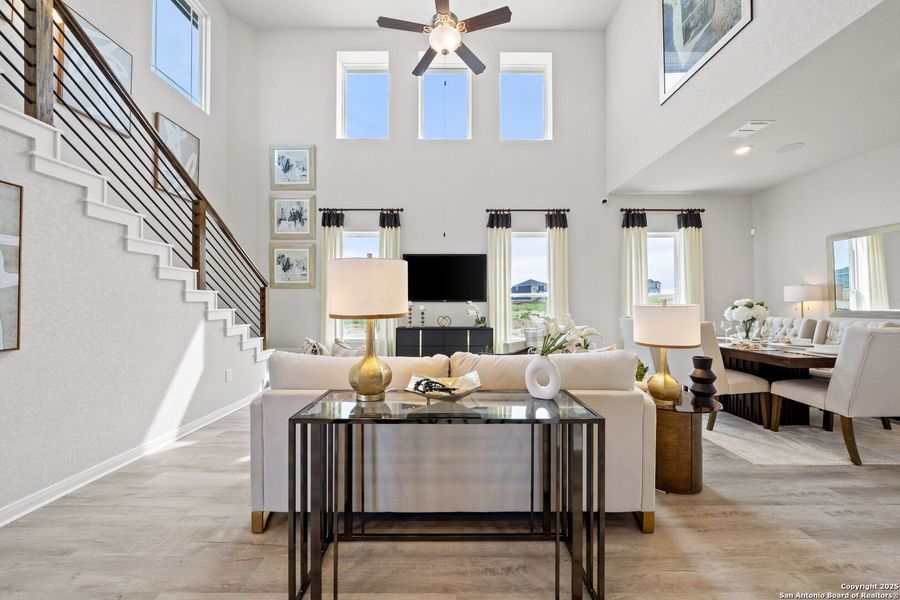 Furnished interior view inside a new home in Applewhite Meadows, San Antonio (Image 31). Furnished interior view inside a new home in Applewhite Meadows, San Antonio (Image 31).