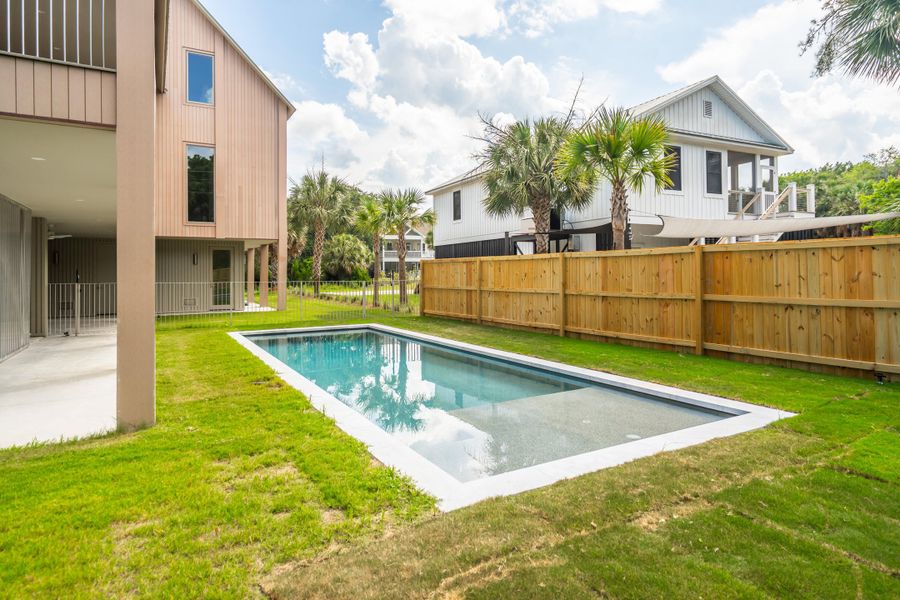 Exterior details and patio area of a home in , Edisto Island (Image 35). Exterior details and patio area of a home in , Edisto Island (Image 35).