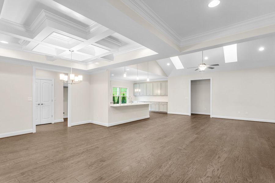 Representative furnished interior of a home built from the Ellington by Keystone Homes NC in Weybridge, Burlington (Image 8).