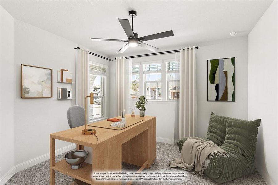 Furnished interior view inside a new home in Ridgepoint, Midlothian (Image 19).