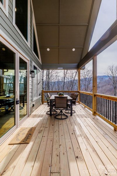Exterior details and patio area of a home in , Maggie Valley (Image 22).