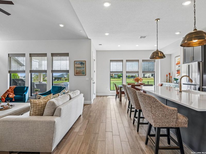 Furnished interior view inside a new home in Kissing Tree, San Marcos (Image 8). Furnished interior view inside a new home in Kissing Tree, San Marcos (Image 8).