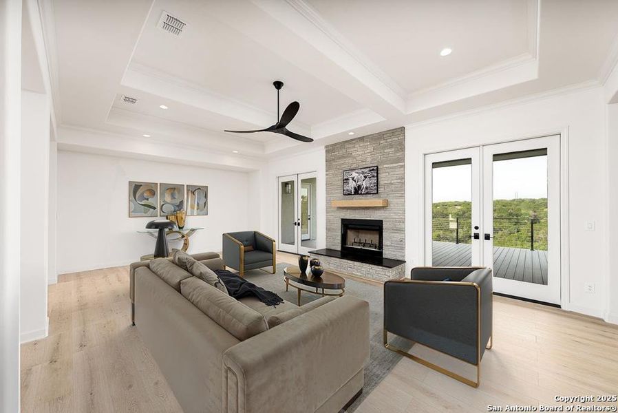 Furnished interior view inside a new home in , Kerrville (Image 10). Furnished interior view inside a new home in , Kerrville (Image 10).