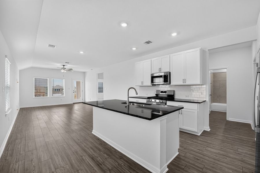 Furnished interior view inside a new home in Sunfield, Buda (Image 7).