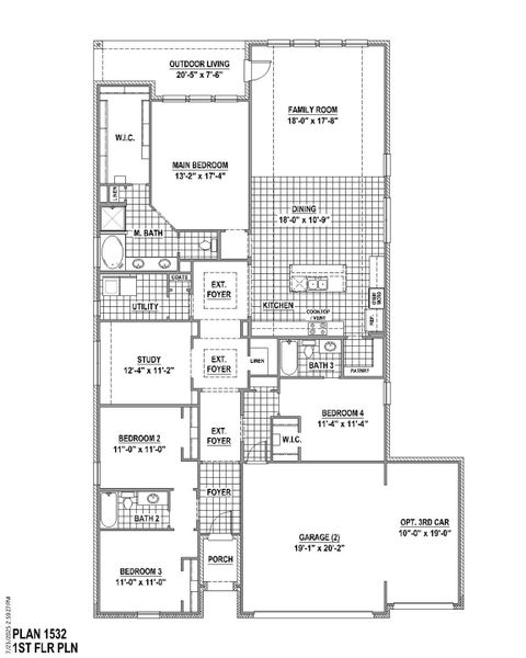 Plan 1532 1st Floor (3C) Plan 1532 1st Floor (3C)