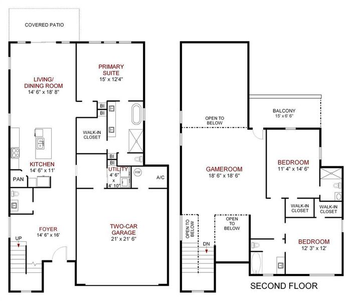 2D floor plan layout of this home in , Dallas, TX (Image 5).