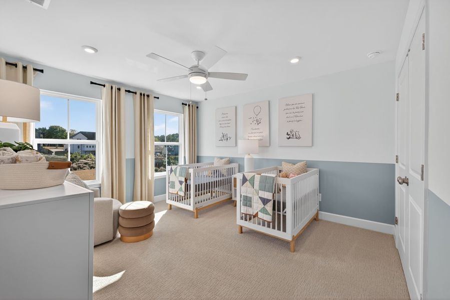 Representative furnished interior of a home built from the Hampton by Pulte Homes in Watermist at Mirror Lake, Villa Rica (Image 12).