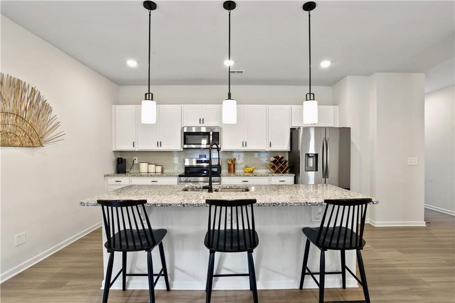 Furnished interior view inside a new home in , Cartersville (Image 15).