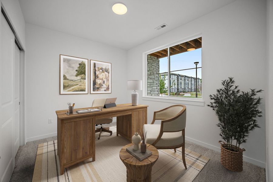 Representative furnished interior of a home built from the Willow by Lokal Homes in The Commons at Victory Ridge, Colorado Springs (Image 9).