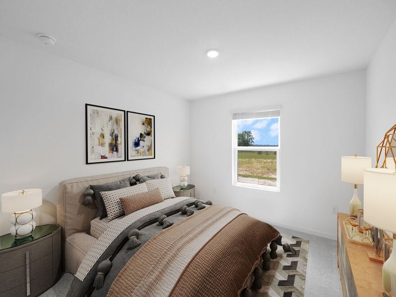 Representative furnished interior of a home built from the Azalea by Taylor Morrison in Palm Wind, Hudson (Image 17).