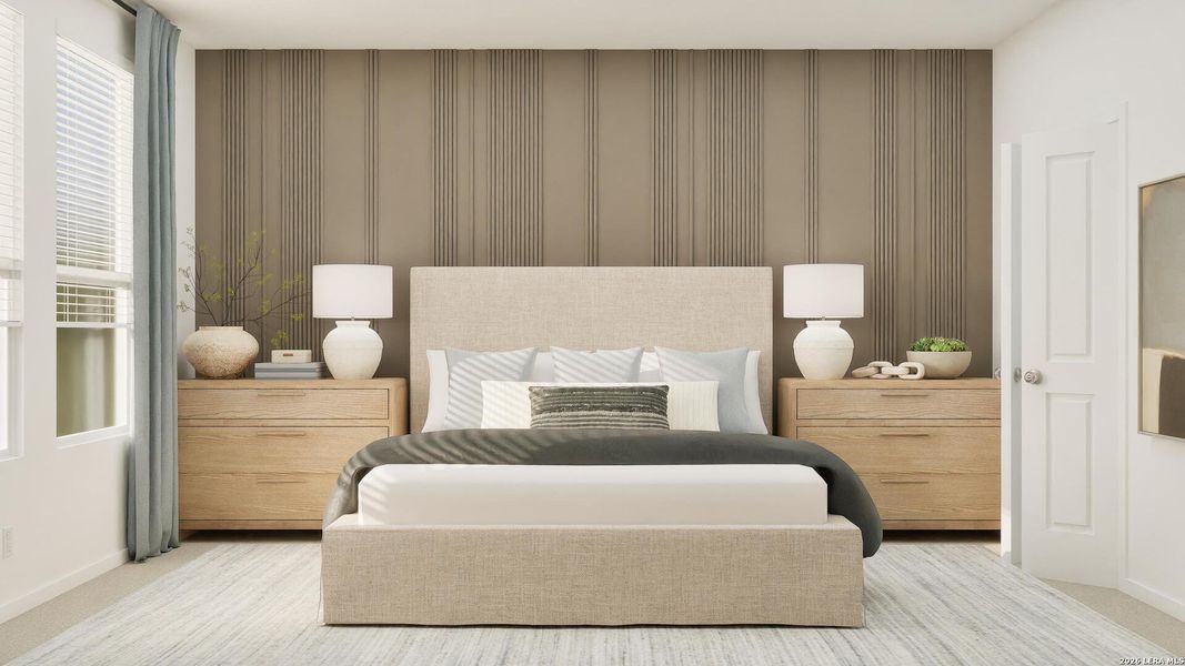 Furnished interior view inside a new home in Rose Valley, Converse (Image 13).