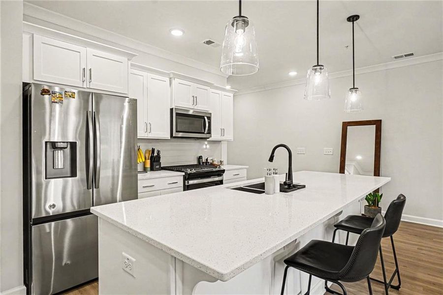 Furnished interior view inside a new home in Gates at Hamilton Grove, Marietta (Image 9).