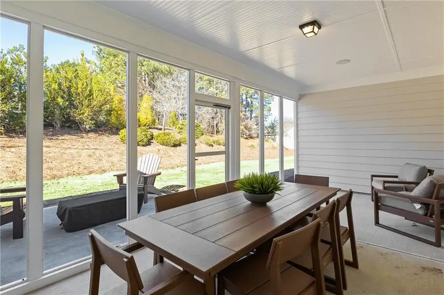 Exterior details and patio area of a home in Sun City Peachtree, Griffin (Image 2). Exterior details and patio area of a home in Sun City Peachtree, Griffin (Image 2).