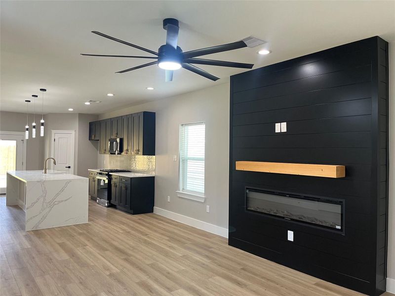 8010 Cora St fireplace