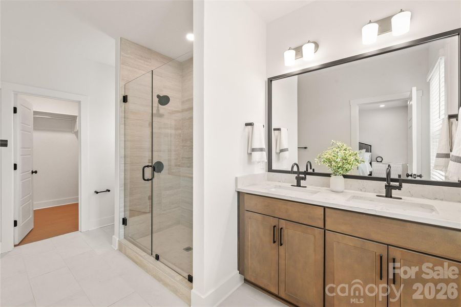 Furnished interior view inside a new home in , Charlotte (Image 27). Furnished interior view inside a new home in , Charlotte (Image 27).