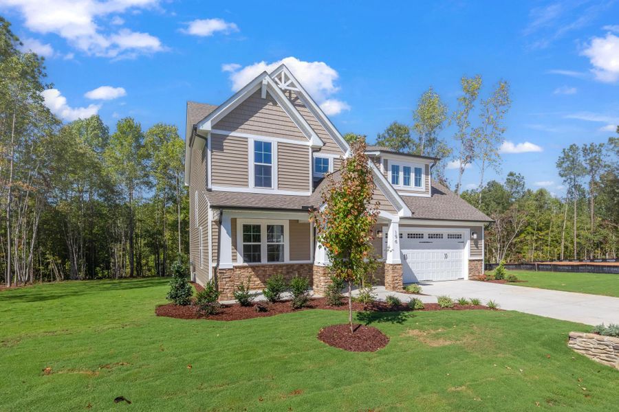 Representative exterior photo of a completed home built from the The Whitley by RobuckHomes in Baylee Ridge, Selma, NC (Image 39).