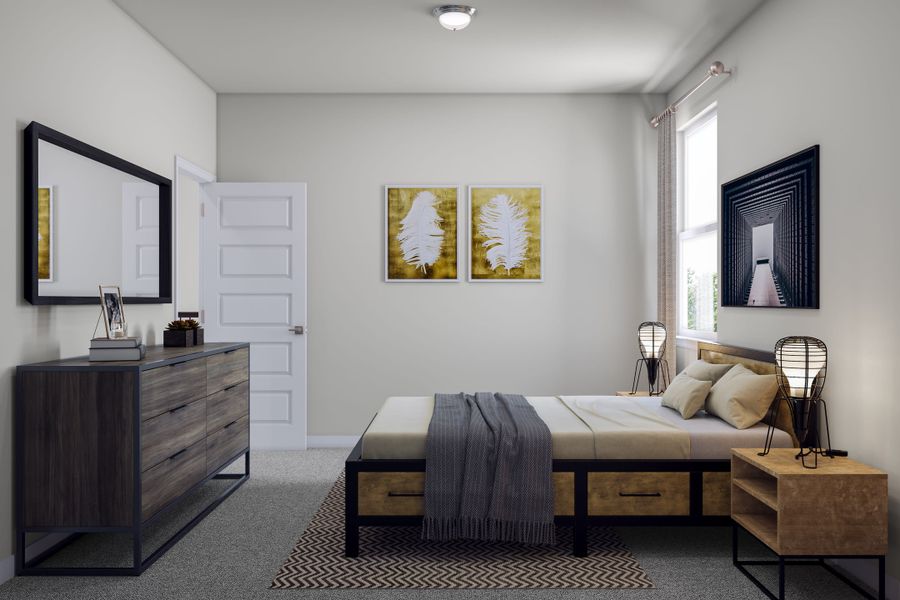 Representative furnished interior of a home built from the Fieldstone by Tri Pointe Homes in Lariat, Liberty Hill (Image 15).