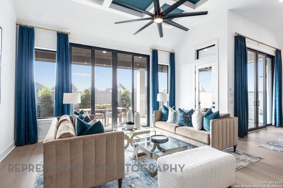 Furnished interior view inside a new home in The Ranches at Creekside, Boerne (Image 22). Furnished interior view inside a new home in The Ranches at Creekside, Boerne (Image 22).