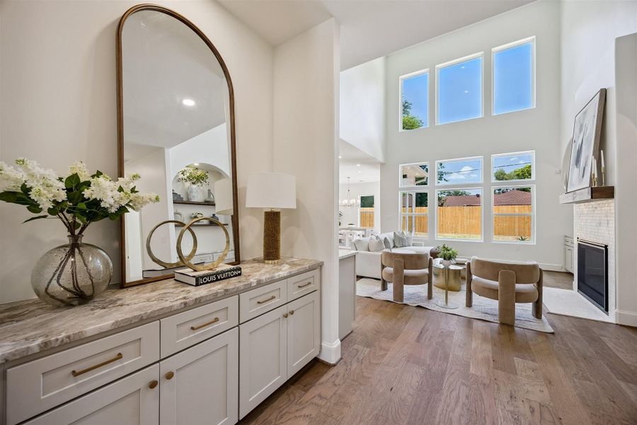 Furnished interior view inside a new home in , Houston (Image 34).