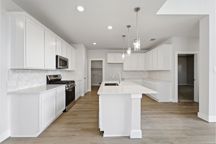Furnished interior view inside a new home in Hickory Ridge, Elmendorf (Image 10).