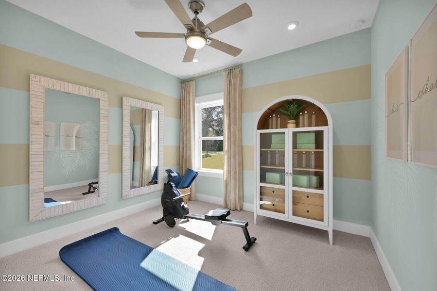 Furnished interior view inside a new home in Landing at Olde Florida, St. Augustine (Image 26).