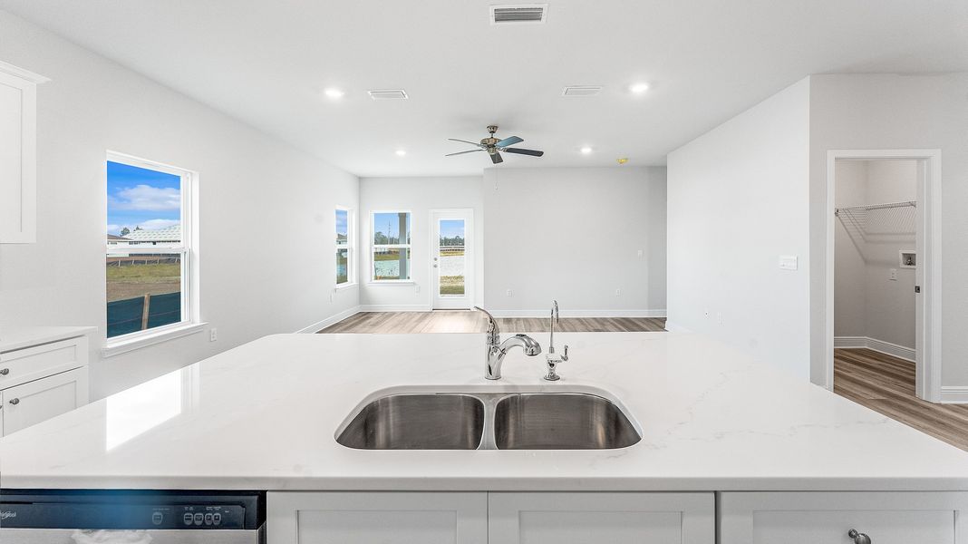Representative furnished interior of a home built from the The Riverside by D.R. Horton in Hodges Bayou Plantation, Panama City (Image 10).