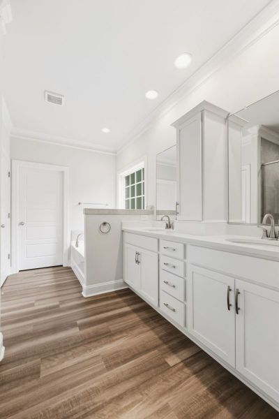 Representative furnished interior of a home built from the Essex by Keystone Homes NC in Weybridge, Burlington (Image 14).