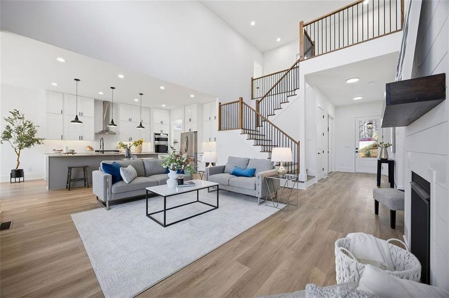 Furnished interior view inside a new home in , Dahlonega (Image 12).